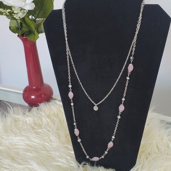 Sweet Pink Peruvian Opal and Navajo Pearl Necklace! 🌴 - Picture 1 of 5